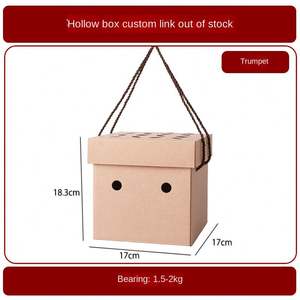 Fruit Hollow Corrugated Paper <b>Box</b> Custom Dry Goods Universal Packaging Gift <b>Box</b> Printing Logo Wenzhou Local Specialty Portable - Product Image 6