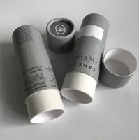 Tubes en papier écologiques de qualité alimentaire personnalisés pour les cosmétiques, les aliments et les emballages cadeaux