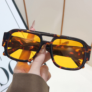Occhiali da Sole Quadrati da Uomo Stile Hip-Hop con Strass, Montatura Doppia, Nuova Collezione 2026, per Feste e Look Vintage - Product Image 5