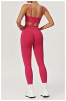 Ensemble de vêtements de sport pour femme, 4 pièces, grande taille, avec soutien-gorge de sport, leggings d'entraînement, shorts cycliste, taille élastique, imperméable et réversible