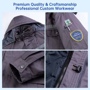 الشتاء كهربائي شبكة طاقة العمل حماية القطن سترة مكافحة ساكنة المضادة للحمض القلوية سميكة مقاومة للبرد العمل - Product Image 4