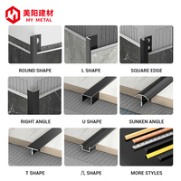 Vente en gros Bande de transition pour couverture de carrelage Profilés en aluminium Fente pour carte à canal en U Garniture murale décorative