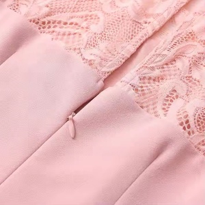 Robe Courte en Dentelle Écologique ODM 2025 – Unie, Lavable, Longueur Genou, Style Évasé, Idéale pour Demoiselles d'Honneur, Bals de Promo et Soirées Décontractées - Product Image 5