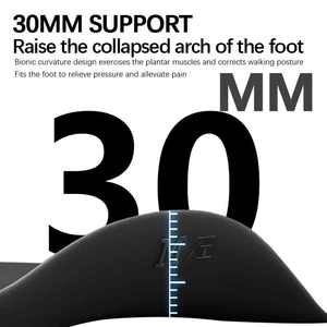 Sol dalam ortopedi, penyangga lengkungan untuk kaki datar Plantar Fasciitis pereda nyeri tumit, bantal Gel lembut untuk lari berjalan - Product Image 3