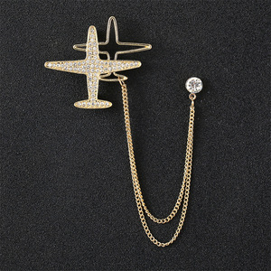 Broche de Corrente Masculino com Pingente de Guitarra e Águia, em Liga de Zircônia, Presente de Casamento para Homens - Product Image 1