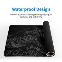 Tapis de souris de jeu Colorful Art Texture Notebook Keyboard Pad XXL Size Non-slip Wear-resistant for Desk Mat Laptop Desk Office
