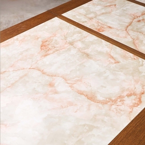 Highend hiện đại rắn gỗ phòng ăn bàn với đá cẩm thạch hàng đầu và chân gỗ nhà văn phòng đặt 8-12 chỗ ngồi - Product Image 2