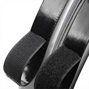 Rouleaux auto-adhésifs en fibres de nylon et polyester de haute qualité, écologiques, résistants à la chaleur, surfaces rugueuses à crochets pour accessoires vestimentaires - Product Image 3