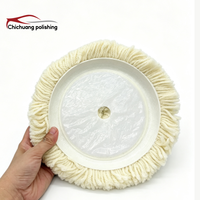 Disque de polissage en feutre de laine simple face de 7 pouces de haute qualité, 100 % laine, tampons de polissage pour voiture, OEM, marbre