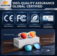 Gafas Inteligentes con Cámara de 2MP, WiFi, Traducción IA en Tiempo Real, Gafas Meta compatibles con Grabación de Fotos y Vídeos