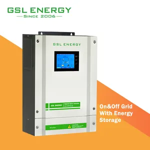 Home Solar Energy System GSL Pure Sine Wave 5500W 48VDC Hybrid Solar Inverter