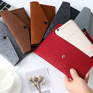 Cheap Felt Purse Wallet Storage Bag Colorful Cash Card Holder <b>Glasses</b> Mobile Phone <b>Case</b> <b>for</b> Women - Product Image 3