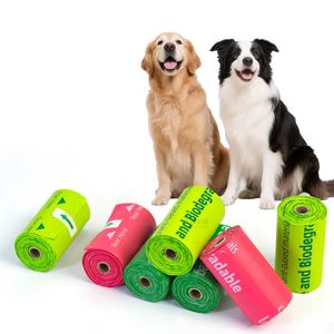 Sacs à déjections canines biodégradables et compostables à 100 % avec distributeur, personnalisables avec logo, design simple et tendance - Product Image 1