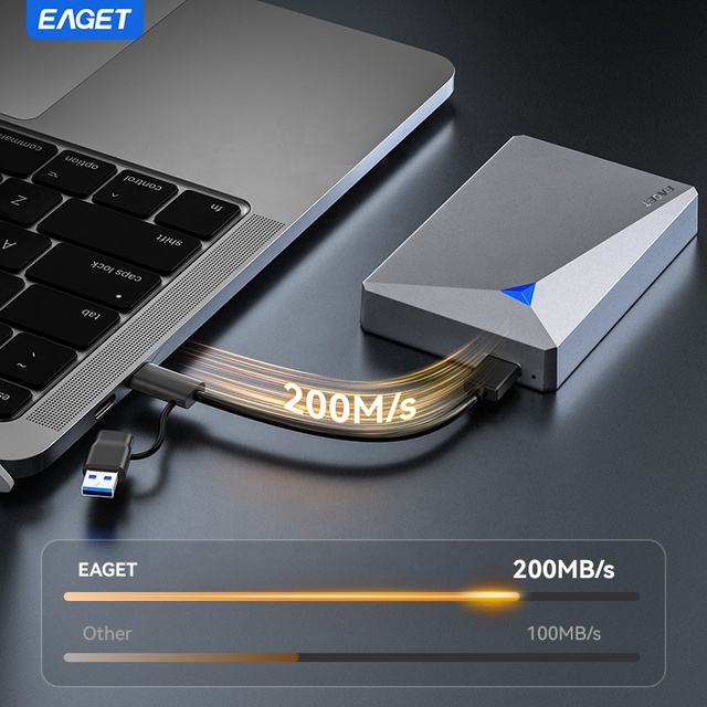EAGET G20Ultra 2TB Wholesale External HDD Portable Hard Drive for Mac Windows PC Disco Duro Externo External Hard Disk
