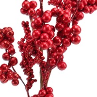 Kerstversiering Kunstmatige Decoratie Rode Bes Fruittak en -spray Groothandel Leverancier
