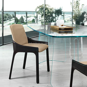 Fauteuil de salle à manger de luxe moderne Love Zone, entièrement rembourré en cuir recyclé raffiné, mobilier de maison OEM ODM - Product Image 4
