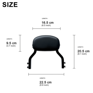 Appuie-dos de passager mini style club à dégagement rapide pour moto Harley <span class=keywords><strong>Sportster</strong></span> XL883 48 2004+ - Product Image 5