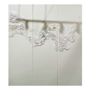 วอลเปเปอร์หนังพีวีซีติดเองดูหรูหราทันสมัย3D วอลเปเปอร์ตกแต่งโรงแรมสำหรับห้องนั่งเล่นคลาสสิกกันไฟ - Product Image 1