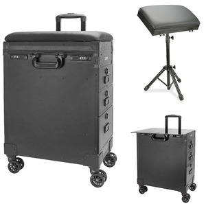 Tattoo <b>Trolley</b> <b>Tool</b> Case Cart 3 Drawers Portable Tattoo Workstation with Self Lock Wheels and Armrest - Product Image 1