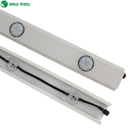 SHIJI  Projecteur LED RGB 40 mm 24 V IP66 étanche pour extérieur, éclairage décoratif ponctuel pour aménagement paysager