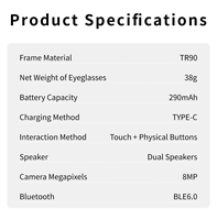 Lunettes Intelligentes MT3 : Lunettes de Soleil Sportives avec Caméra, Enregistrement Vidéo 1080P, Traduction IA, Étanchéité IP66, Contrôle Tactile, Appels Téléphoniques et Musique