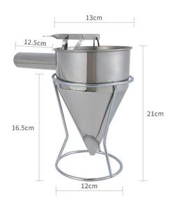 Accesorios para Pistón de Cera, Embudo para Verter Cera, Máquina para Hacer Velas de Acero Inoxidable, Buen Arnés con Soporte, Taza de Aluminio, Cera de Soja - Product Image 1