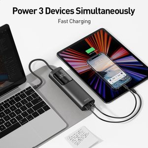 พาวเวอร์แบงค์ความจุสูงพิเศษ 20000mAh รุ่นใหม่ พร้อมสาย USB-C ในตัว ชาร์จเร็ว PD 65W เครื่องชาร์จพกพาสำหรับแล็ปท็อป โทรศัพท์ และแท็บเล็ต - Product Image 4