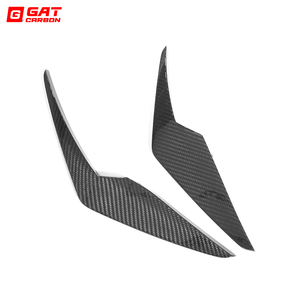 Para <span class=keywords><strong>BMW</strong></span> <span class=keywords><strong>M3</strong></span> G80 G81 M4 G82 G83 2021 + nueva fibra de carbono estilo CF parachoques delantero alas laterales Canard Winglet <span class=keywords><strong>aletas</strong></span> Real fibra de carbono Real - Product Image 5