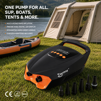 Pompe à air électrique portable 20 PSI 12 V pour SUP, kayak, bateau gonflable, tente, matelas, cerf-volant - Gonfleur numérique DC