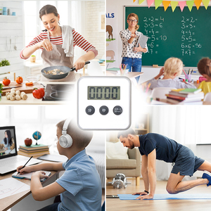 Countdown <strong>Timers</strong> Wholesale White Club Cook Electric Magnetic Precision Electronic <strong>Mini</strong> Lcd Screen Display Digital Kitchen <strong>Timer</strong> - Product Image 6
