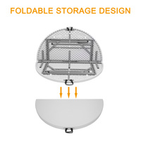 OEM 48 Zoll Klappbarer Runder Tragbarer Outdoor-Esstisch Ideal für Camping und Picknicks