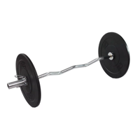 Offre Spéciale d'approvisionnement direct d'usine équipement de gymnastique de haute qualité MND Fitness barre incurvée MND-WG083 de 1.2 mètres pour l'entraînement à bon prix