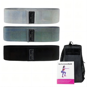 Bandes de résistance pour les hanches, lot de 3, noir, gris clair, gris foncé, antidérapantes, pour le levage et le modelage des fessiers, équipement d'entraînement pour adultes - Product Image 4