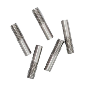 สลักเกลียวสแตนเลสเกรด 8.8 316 SS แบบปลายเดี่ยวเกลียวเมตริก M20 Astm A193 L7 B7m ชุบกัลวาไนซ์ - Product Image 3