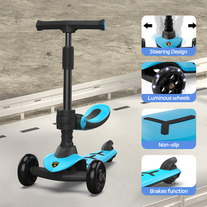 สกู๊ตเตอร์ทรงตัว 3 ล้อ พับได้ ปลอดภัยสูง พร้อมที่นั่ง สำหรับเด็ก - Product Image 1