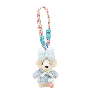 jinbiao Korean Style Keychain <b>Cute</b> Mini Cartoon Plush <b>Bear</b> Doll Phone Case Climbing Rope Bag Purse Pendant Charms Christmas - Product Image 1