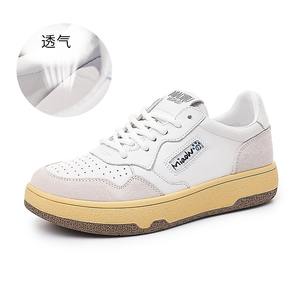 Zapatillas de Skate Clásicas Retro <span class=keywords><strong>Ennis</strong></span>, Calzado de Cuero Genuino para Caminar, Zapatillas Antideslizantes, Zapatillas Deportivas Casuales Blancas para Hombre - Product Image 4