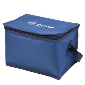 Custom Logo Small Oxford Cloth Insulated Lunch Cooler Thermal Aluminum Foil Bag for Food Delivery - Product Image 5