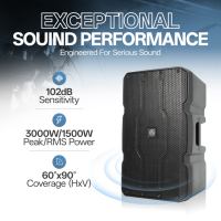 Accuracy Pro Audio AC12PRO Altavoz Activo Profesional de 12 Pulgadas con DSP para Cualquier Configuración FOH de Frecuencia Completa