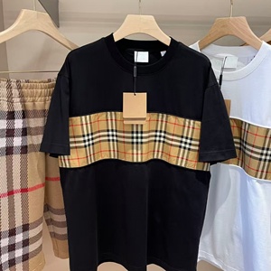 Camiseta de Manga Corta para Hombre, Diseño a Cuadros, 100% Algodón, Estilo Casual y Deportivo, Lujosa, para Verano 2026, Marca berry STREETWEAR - Product Image 1