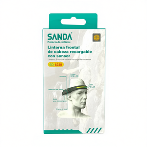 ไฟหน้าซานด้าแบบชาร์จไฟได้พร้อมไฟ LED เซ็นเซอร์สำหรับใช้งานกลางแจ้ง - Product Image 2