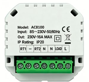 Telin AC 8100 WiFi estándar, 16A, sensor de temperatura externo - Product Image 1