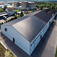 Système de toiture à poutrelles en acier pour bâtiment d'atelier multi-voûtes destiné à la construction d'usines industrielles