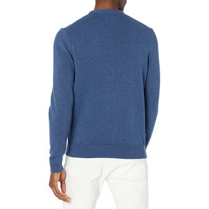 2021 Winter 100% Organic Cotton Custom Logo Anime Tiger Pattern Intarsia Knit <strong>Men's</strong> Crew Neck Pullover Sweater <strong>Jumpers</strong> for <strong>Men</strong> - Product Image 2