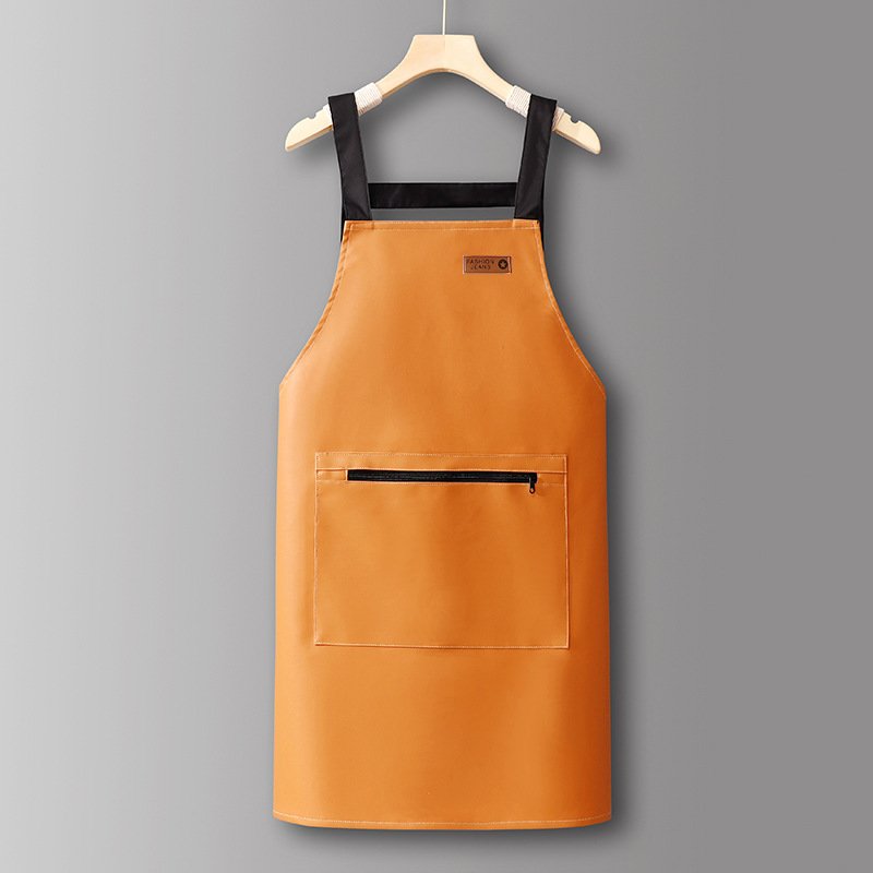 Yellow-QF605StrapPUZipper pocket