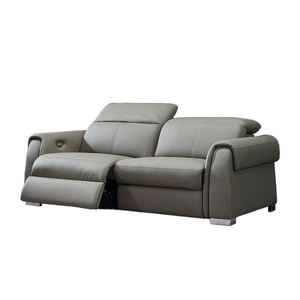 Fauteuil inclinable moderne en cuir italien, première couche de cuir de vachette, combinaison intelligente et fonctionnelle pour petit salon/appartement RU2112 Authentique - Product Image 2