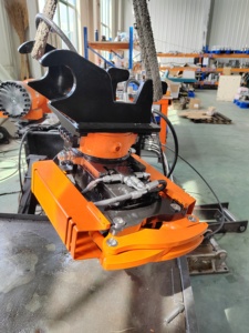 Attache rapide rotative hydraulique GJRH32 S40 S45 pour excavatrices, coupleur rotatif avec grappins 5-8 tonnes pour la construction - Product Image 4