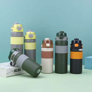 Double-Wall 304 Stainless Steel Tumbler Wide-Mouth Insulated Sport <b>Water</b> <b>Bottle</b> for Convenient Office Drinking - Product Image 4