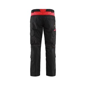 BLAKLADER - 144818329956C54 Pantalon industriel stretch avec poches genouillères Noir/Rouge-PANTALON DE TRAVAIL EAN 7330509760529 - Product Image 2