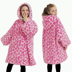 Manta con Capucha Personalizada para Niños, Bata Infantil Tipo Manta, Manta con Capucha de Franela y Forro Polar Sherpa Extra Grande con Bolsillo - Product Image 3